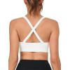 RUNNING GIRL Sports Bras for Women High Support,High Impact Sports Bra for Women Crisscross Back with Removable Pads(3-black+grey+white)