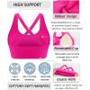 RUNNING GIRL Sports Bras for Women High Support,High Impact Sports Bra for Women Crisscross Back with Removable Pads(4-pink)