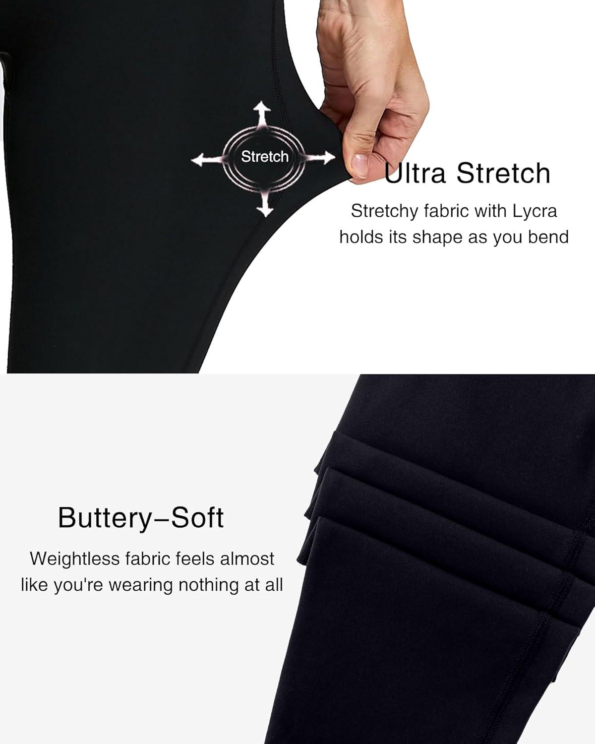 imageRUNNING GIRL High Waisted Leggings for WomenTummy Control Workout Yoga Pants Compression Pants Buttery SoftBlack