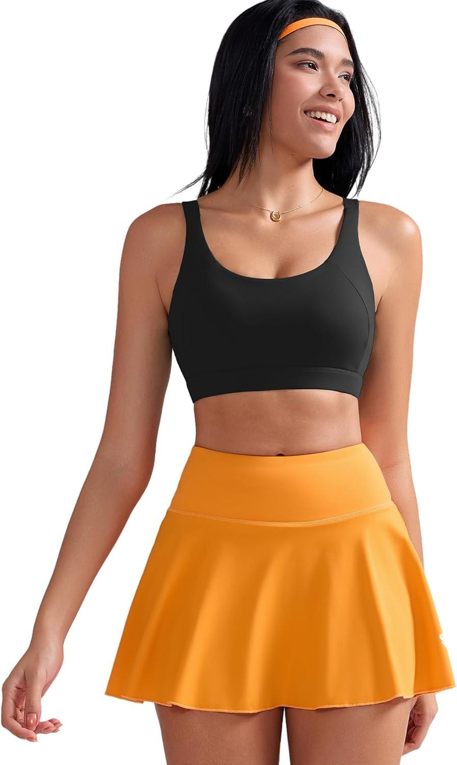 imageRUNNING GIRL Sports Bra for Women High Support Molded Cup High Impact Sports Bras with Sewn in PadsAblack