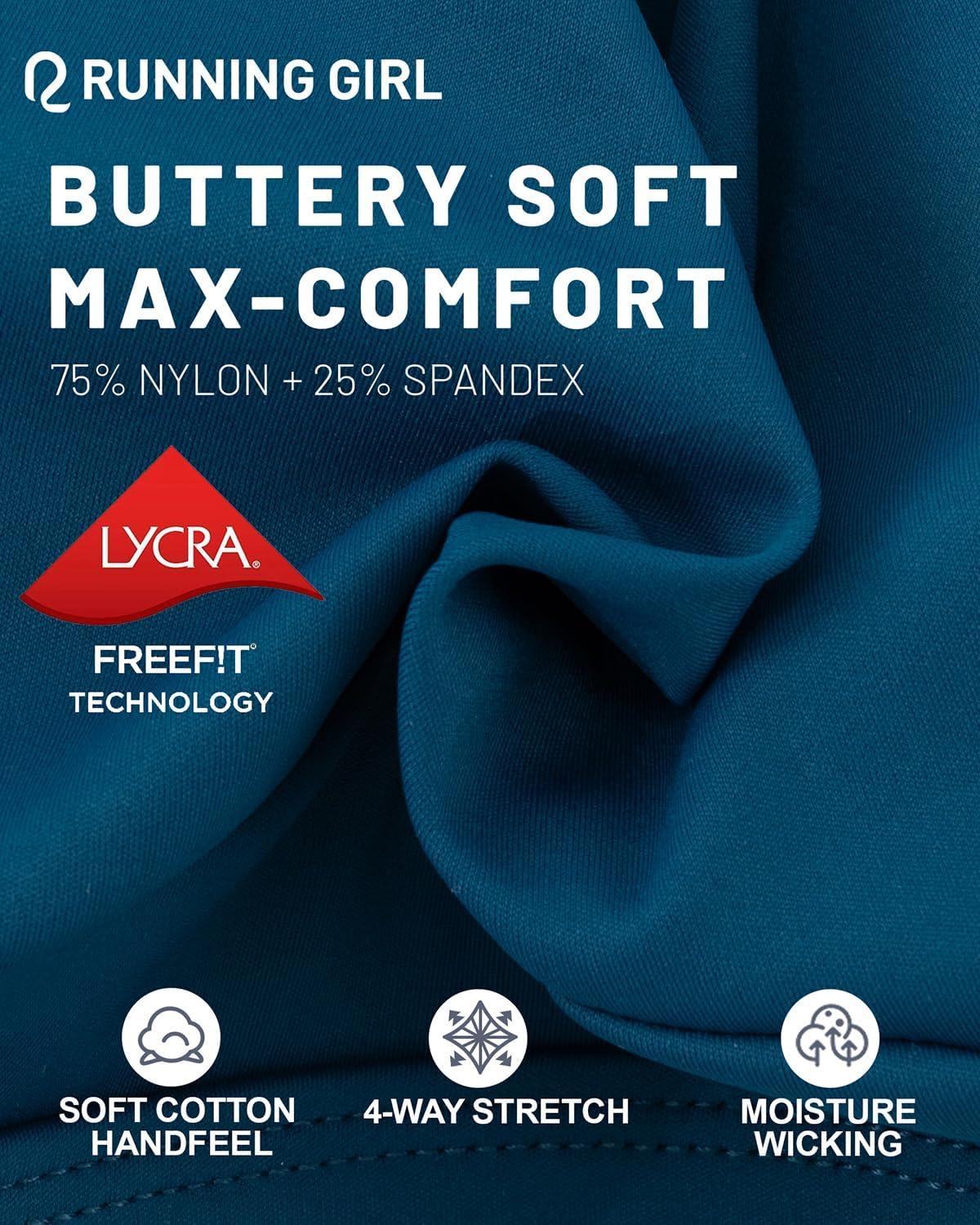 imageRUNNING GIRL Sports Bras for Women High Support Molded Cup High Impact Sports Bras with Sewn in Pads Racerback Running BraDark Blue