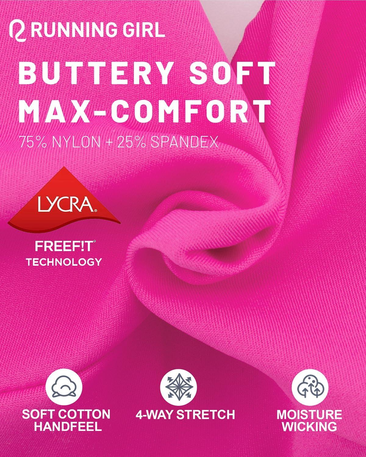 imageRUNNING GIRL Sports Bras for Women High Support Molded Cup High Impact Sports Bras with Sewn in Pads Racerback Running BraHot Pink