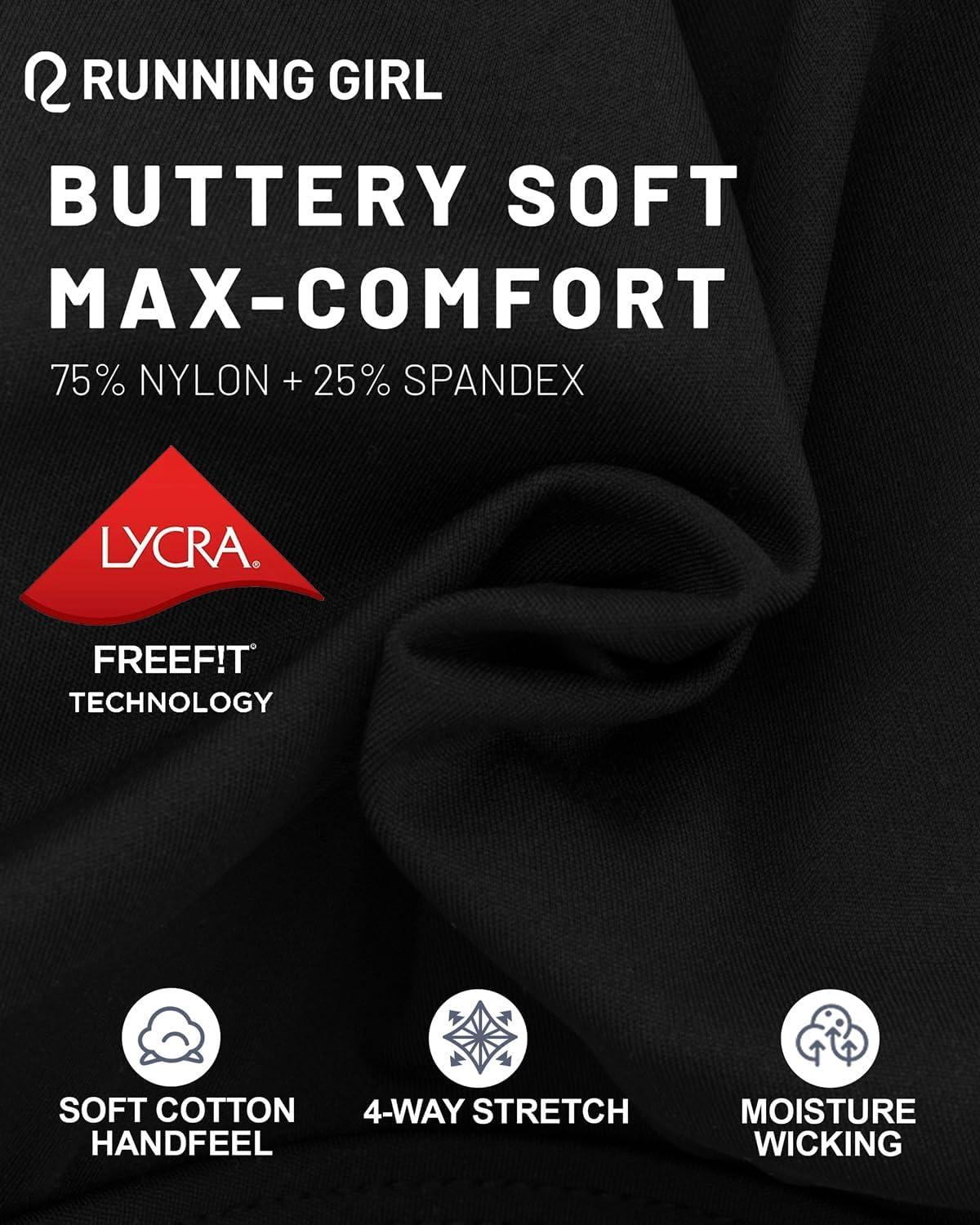 imageRUNNING GIRL Sports Bras for Women High Support Molded Cup High Impact Sports Bras with Sewn in Pads Racerback Running BraJet Black