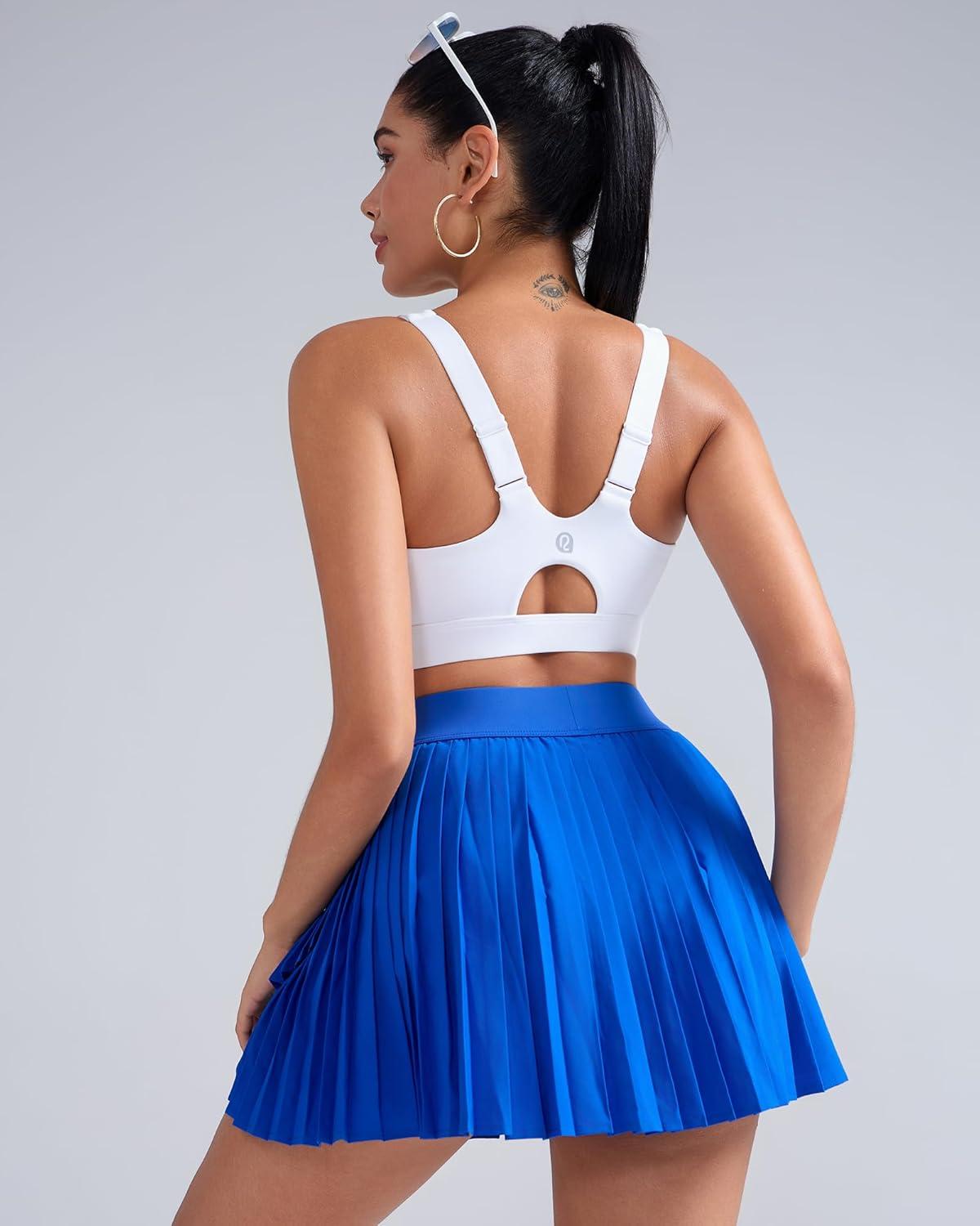 imageRUNNING GIRL Sports Bras for Women High SupportAdjustable Racerback Molded Cup Sports Bra Yoga Athletic Workout BraWhite