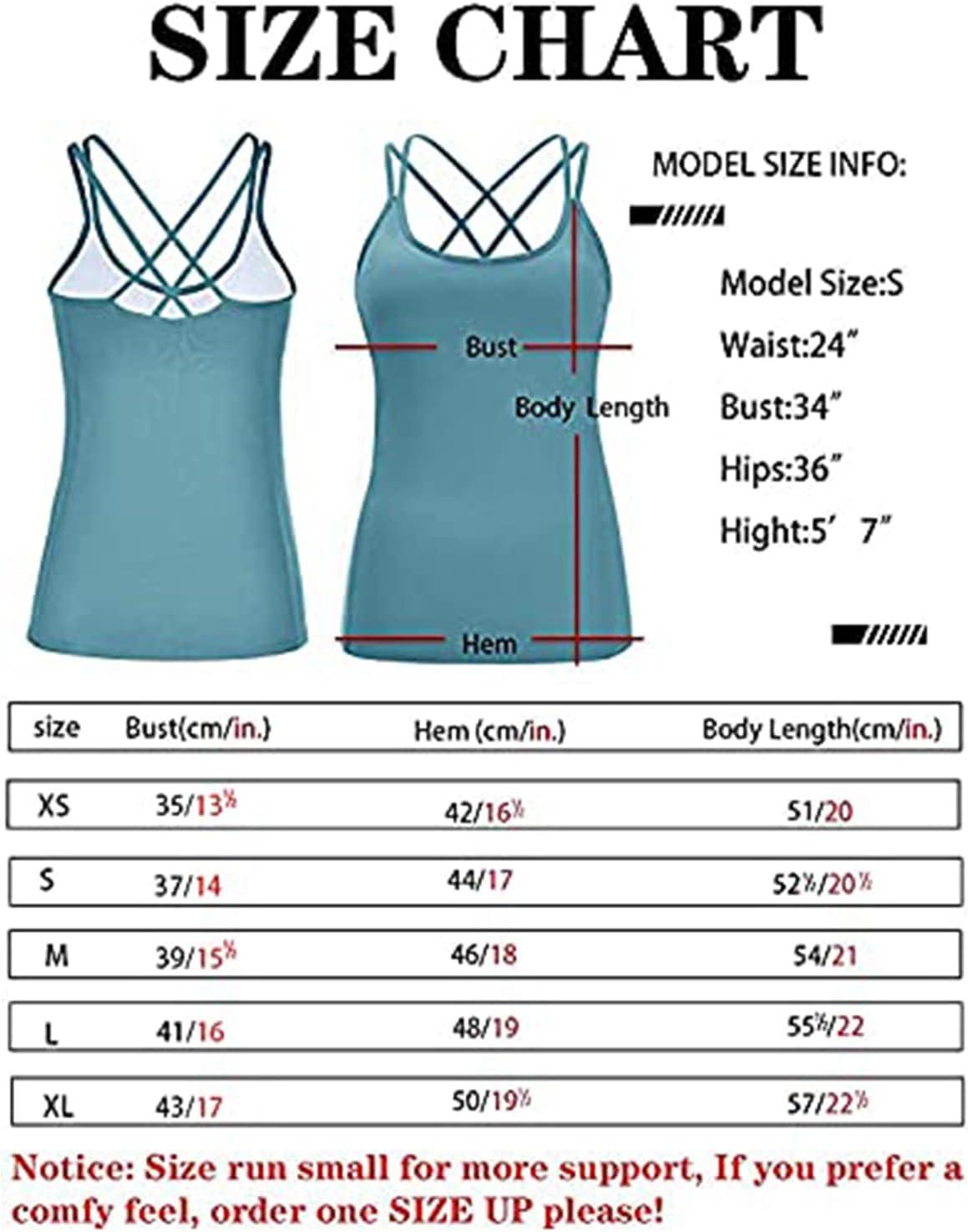 imageRUNNING GIRL Yoga Tank Tops for Women Built in Shelf Bra BC Cups Strappy Back Activewear Workout Compression TopsCice Bule
