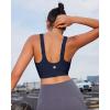RUNNING GIRL Adjustable Straps High Impact Sports Bra for Women,High Support Workout Sports Bras with Sewn in Pads(A-navy)