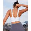 RUNNING GIRL Adjustable Straps High Impact Sports Bra for Women,High Support Workout Sports Bras with Sewn in Pads(A-white)