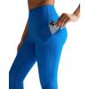 RUNNING GIRL Flare Pants with Pockets, High Waist Yoga Pants Buttery Soft Bootcut Wide Leg Leggings for Women(Blue)