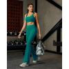 RUNNING GIRL Flare Pants with Pockets, High Waist Yoga Pants Buttery Soft Bootcut Wide Leg Leggings for Women(Teal)