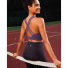 RUNNING GIRL High Impact Sports Bras for Women – Scoop Neck Strappy Sports Bra High Support Moulded Cup Workout Bra(A-purple)