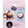 RUNNING GIRL High Impact Sports Bras for Women – Scoop Neck Strappy Sports Bra High Support Moulded Cup Workout Bra(A-purple)