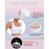 RUNNING GIRL High Impact Sports Bras for Women – Scoop Neck Strappy Sports Bra High Support Moulded Cup Workout Bra(A-white)