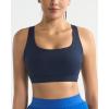 RUNNING GIRL High Impact Sports Bras for Women High Support Molded Cups, Adjustable Straps Sports Bra with Sewn in Pads(Navy Blue)