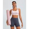 RUNNING GIRL High Impact Sports Bras for Women High Support Molded Cups, Adjustable Straps Sports Bra with Sewn in Pads(Pink)