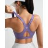 RUNNING GIRL High Impact Sports Bras for Women High Support Molded Cups, Adjustable Straps Sports Bra with Sewn in Pads(Purple)