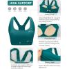RUNNING GIRL High Impact Sports Bras for Women High Support Molded Cups, Adjustable Straps Sports Bra with Sewn in Pads(Storm Teal)