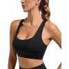 RUNNING GIRL High Impact Sports Bras for Women High Support Women’s Sports Bra Racerback Workout Running Bra(Black)