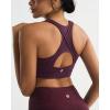 RUNNING GIRL High Impact Sports Bras for Women High Support Women’s Sports Bra Racerback Workout Running Bra(Deep Purple)