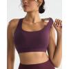 RUNNING GIRL High Impact Sports Bras for Women High Support Women’s Sports Bra Racerback Workout Running Bra(Deep Purple)