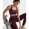 RUNNING GIRL High Impact Sports Bras for Women High Support Women’s Sports Bra Racerback Workout Running Bra(Deep Purple)