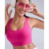 RUNNING GIRL High Impact Sports Bras for Women High Support Women’s Sports Bra Racerback Workout Running Bra(Hot Pink)