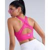 RUNNING GIRL High Impact Sports Bras for Women High Support Women’s Sports Bra Racerback Workout Running Bra(Hot Pink)
