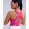 RUNNING GIRL High Impact Sports Bras for Women High Support Women’s Sports Bra Racerback Workout Running Bra(Hot Pink)
