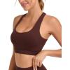 RUNNING GIRL High Impact Sports Bras for Women High Support Women’s Sports Bra Racerback Workout Running Bra(Rust Red)