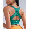 RUNNING GIRL High Impact Sports Bras for Women High Support Women’s Sports Bra Racerback Workout Running Bra(Teal Green)