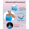 RUNNING GIRL High Impact Sports Bras for Women,Racerback Running Bra Workout Crop Tank Tops Longline Sports Bra Push up(D-bright Blue)