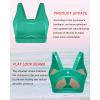 RUNNING GIRL High Impact Sports Bras for Women,Racerback Running Bra Workout Crop Tank Tops Longline Sports Bra Push up(D-bright Green)