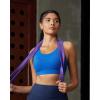 RUNNING GIRL High Impact Sports Bras for Women,Racerback Running Bra Workout Crop Tank Tops Longline Sports Bra Push up(D-cerulean Blue)
