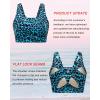 RUNNING GIRL High Impact Sports Bras for Women,Racerback Running Bra Workout Crop Tank Tops Longline Sports Bra Push up(D-green Leopard Multi)
