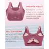 RUNNING GIRL High Impact Sports Bras for Women,Racerback Running Bra Workout Crop Tank Tops Longline Sports Bra Push up(D-pink)