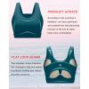 RUNNING GIRL High Impact Sports Bras for Women,Racerback Running Bra Workout Crop Tank Tops Longline Sports Bra Push up(D-teal)