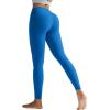 RUNNING GIRL Leggings for Women 25″ Inseam, High Waisted Compression Buttery Soft Yoga Pants with Pockets(Deep Blue)