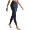 RUNNING GIRL Leggings for Women 25″ Inseam, High Waisted Compression Buttery Soft Yoga Pants with Pockets(Navy Blue)
