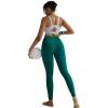 RUNNING GIRL Leggings for Women 25″ Inseam, High Waisted Compression Buttery Soft Yoga Pants with Pockets(Teal)