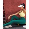 RUNNING GIRL No Front Seam Leggings for Women 25″ Inseam, High Waisted Seamless Buttery Soft Yoga Pants(Teal)