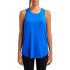 RUNNING GIRL Racerback Running Yoga Athletic Tank Tops for Women, Sleeveless Workout Tank Tops Woman Tennis Shirts(Blue)