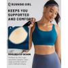 RUNNING GIRL Sports Bra for Women High Support, Molded Cup High Impact Sports Bras with Sewn in Pads Workout Running Bra(Navy)