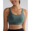 RUNNING GIRL Sports Bra for Women High Support, Molded Cup High Impact Sports Bras with Sewn in Pads Workout Running Bra(Sage Green)