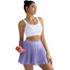 RUNNING GIRL Sports Bra for Women High Support, Molded Cup High Impact Sports Bras with Sewn in Pads(A-white)