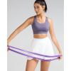 RUNNING GIRL Sports Bra for Women High Support,Criss-Cross Back Strappy Sports Bra Moulded Cup High Impact Workout Top(Purple)