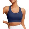 RUNNING GIRL Sports Bra for Women High Support,Molded Cup Strappy Running High Impact Sports Bras for Women(Navy Blue)