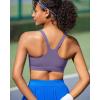 RUNNING GIRL Sports Bra for Women, Molded Cup High Impact Sports Bras for Women with Sewn in Pads(Taro Purple)