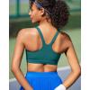 RUNNING GIRL Sports Bra for Women, Molded Cup High Impact Sports Bras for Women with Sewn in Pads(Teal)