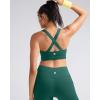 RUNNING GIRL Sports Bra for Women,Molded Cup Strappy Running High Impact Sports Bra with Sewn in Pads(Teal)