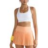 RUNNING GIRL Sports Bra for Women,Molded Cup Strappy Running High Impact Sports Bra with Sewn in Pads(White)