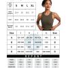 RUNNING GIRL Sports Bras for Women High Impact Seamless Ribbed Longline High Neck Workout Crop Tank Tops Padded(A-army Green)